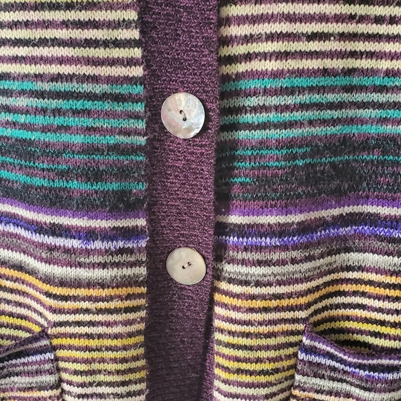 American Rag Stripe Long Sweater Vest Size Small - Picture 4 of 6